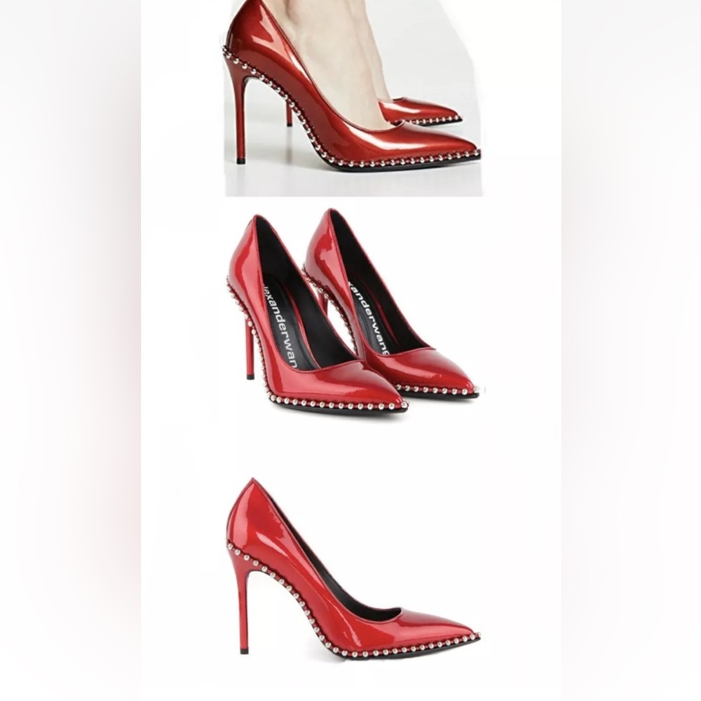 Alexander Wang rie stud pointy toe pump
